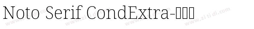 Noto Serif CondExtra字体转换